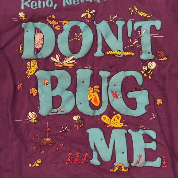 Purple Reno Nevada “don’t bug me” Graphic T-Shirt One size fits most - Picture 2 of 4